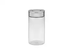 Pote de Vidro Tramontina Purezza com Tampa de Aço Inox 10cm 1,4 Litros