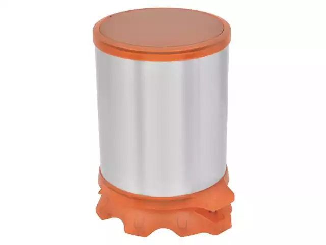 Lixeira Inox Tramontina Sofie Orange com Pedal 5 Litros