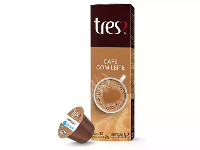 Cápsulas Três Corações Café com Leite