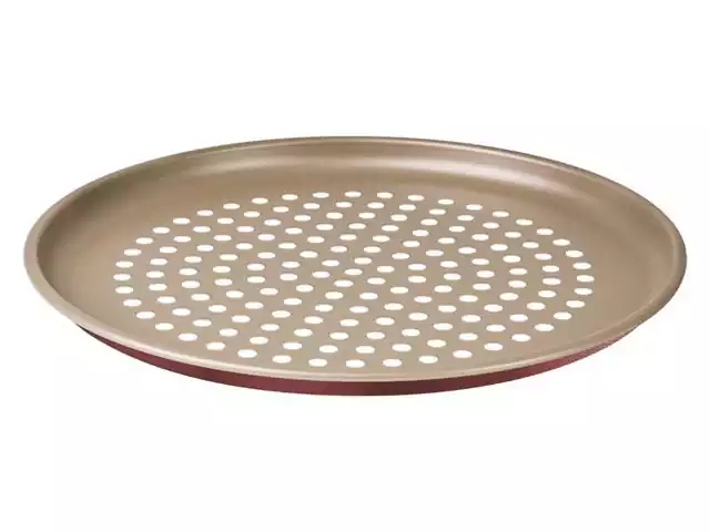 Assadeira para Pizza Tramontina  Antiaderente Perfurada Vermelha 30CM