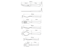 Conjunto de Talheres Tramontina Leme Vermelho12 Peças - 3