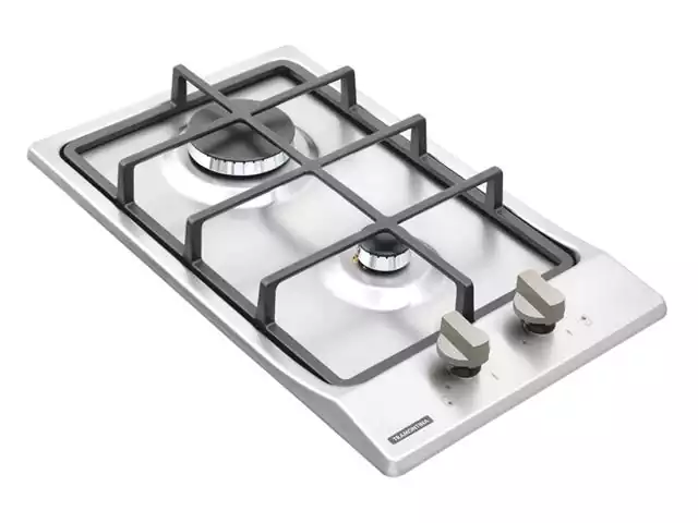 Cooktop a Gás Tramontina Dominó Aço Inox 2GX HE 30 Automático 2 Bocas