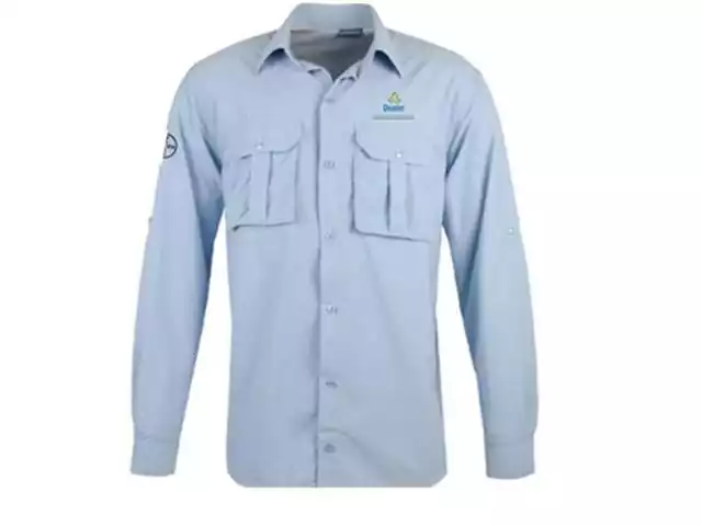 Camisa Pesca Manga Longa Tecido Poliamida Proteção UV50+ 50 Unidades