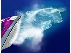 Ferro a Vapor Elétrico Arno Steamgliss Base Cerâmica Rosa - 4