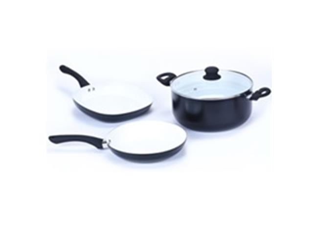 Batería de Cocina 4 piezas Negra CAROL