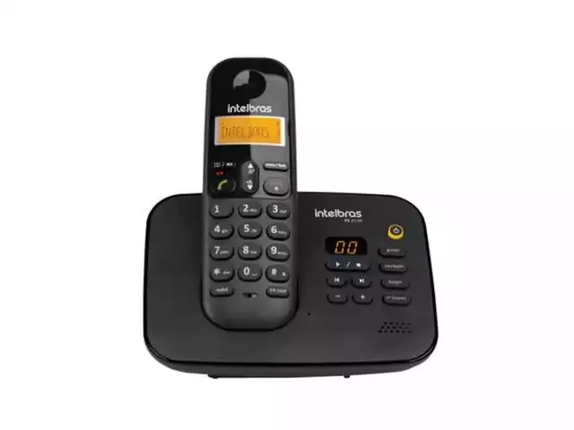 Telefone sem Fio Digital Secretária Eletrônica Intelbras TS 3130 Preto