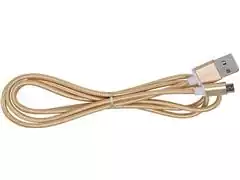 Cabo com Conector Philips Tipo USB para Micro USB Dourado 120CM - 3