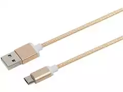 Cabo com Conector Philips Tipo USB para Micro USB Dourado 120CM - 2