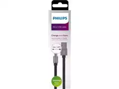 Cabo com Conector Philips Tipo USB para Micro USB Preto 120CM - 1