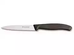 Faca Victorinox Swiss Classic Lâmina Serrilhada Preta 10CM - 0