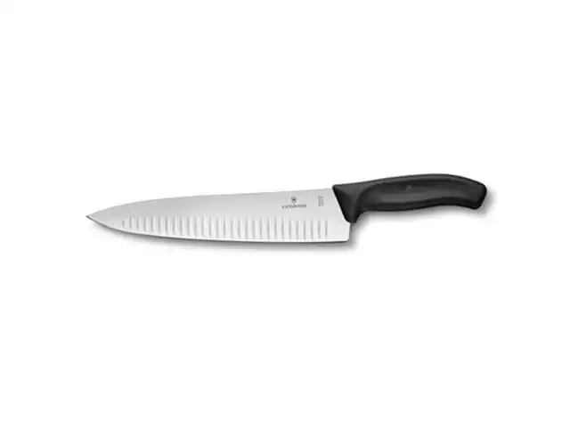 Faca com Sulcos Victorinox Swiss Classic Preta 25CM