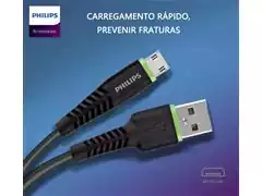 Kit Philips Carregador Super Rápido Qc3.0 + Cabo Micro USB - 3