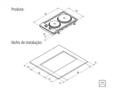 Cooktop Elétrico Tramontina Aço Inox Dominó 2 Bocas 220V - 4