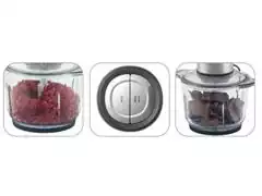 Miniprocessador Inox Black&Decker Gourmand Gris Tigela de Vidro - 1