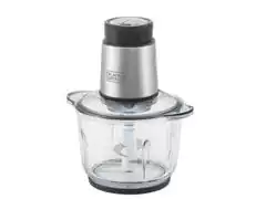 Miniprocessador Inox Black&Decker Gourmand Gris Tigela de Vidro - 0