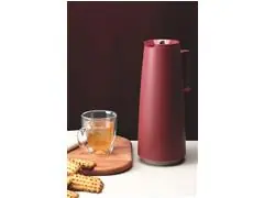 Bule Térmico Tramontina Exata Ampola de Vidro 1 Litro Vermelho - 2