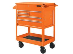 Gabinete Metálico Truper Móvil 5 Cajones 320Kg Cerradura Color Naranja - 0