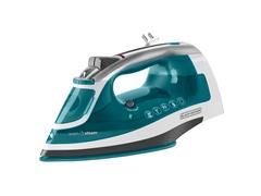 Plancha de vapor Black+Decker 1200W SmartSteam Azul