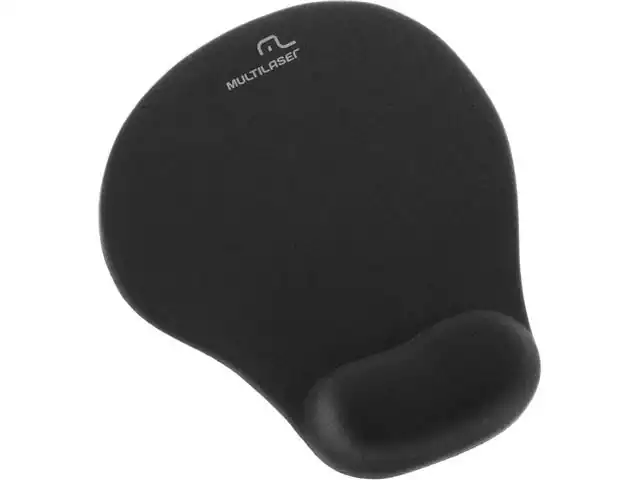Mousepad Multilaser AC021 com Apoio de Pulso em Gel Preto Pequeno