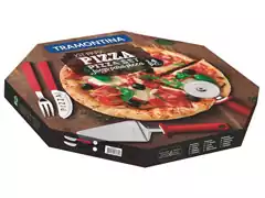 Kit para Pizza Tramontina Preto 14 Peças - 1