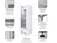 Freezer Vertical Fricon VCFM284 Branco 284 Litros - 1