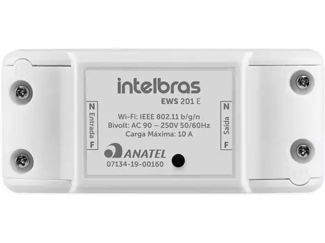 Controlador Smart Wi-Fi para ambientes Intelbras EWS 201 E Branco