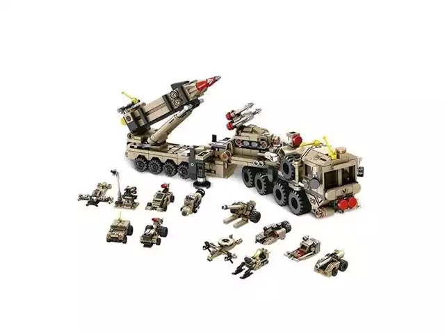Blocos de Montar Multikids BR1096 Cubic Modelo Exército com 549 Peças