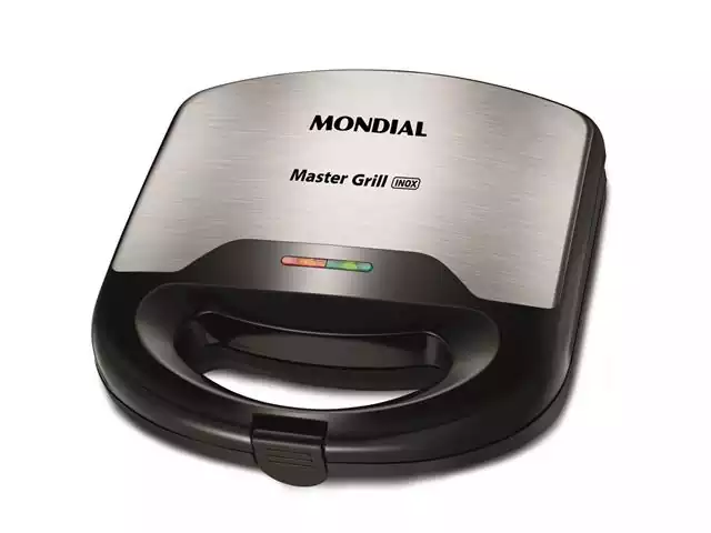 Sanduicheira Elétrica Mondial S-20 Master Grill Inox