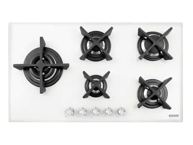 Cooktop a Gás Tramontina Design Collection Penta Glass Flat Automático