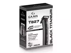 Máquina de Acabamento Gama Italy T827 Black Titanium Carregamento USB - 3