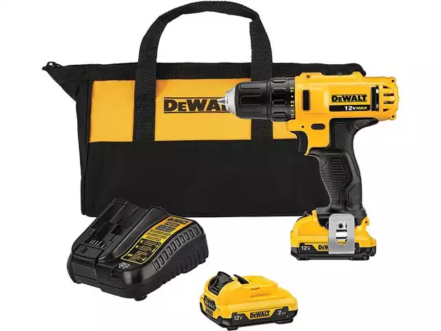 Parafusadeira Furadeira 3/8" 10mm DeWalt 12V Max Li-Ion com 2 Baterias