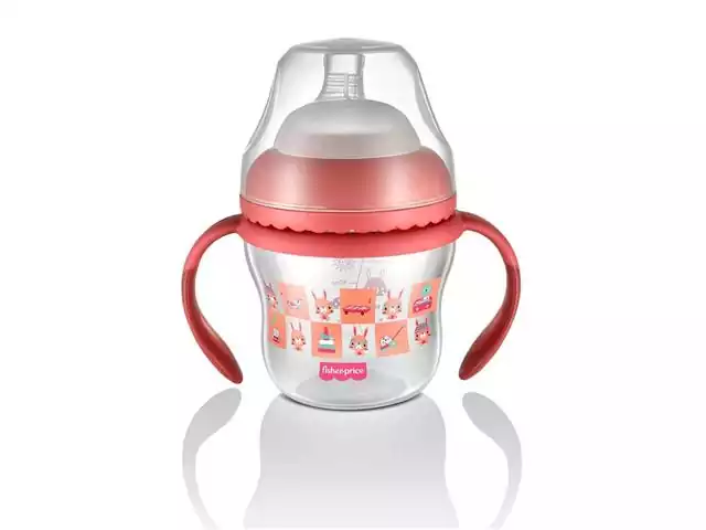 Copo de Transição First Moments Bico Extra Alça Removível 150 ml Rosa