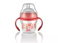 Copo de Transição First Moments Bico Extra Alça Removível 150 ml Rosa