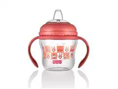 Copo de Transição First Moments Bico Extra Alça Removível 150 ml Rosa - 1