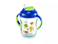 Copo de Treinamento com Canudo First Moments Azul Blueberry Smoothie - 1