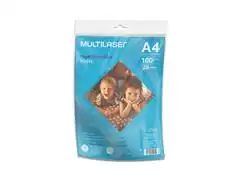 Papel Fotográfico Multilaser Matte A4 210x297mm 108g 50 Folhas PE043 - 0