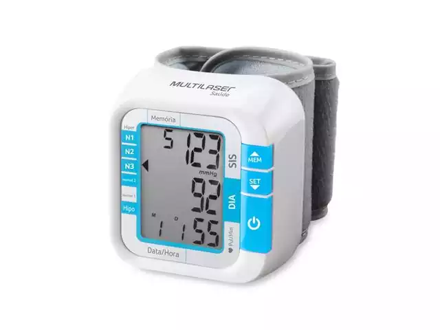 Monitor de Pressão Arterial Digital de Pulso Multilaser HC204