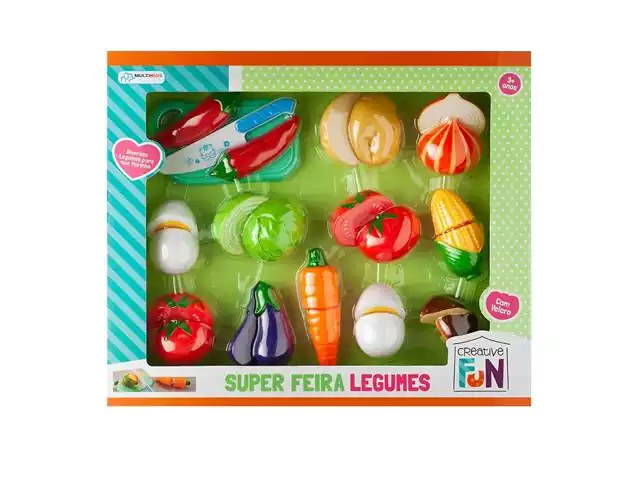 Brinquedo Super Feira Legumes Creative Fun Multikids BR1110