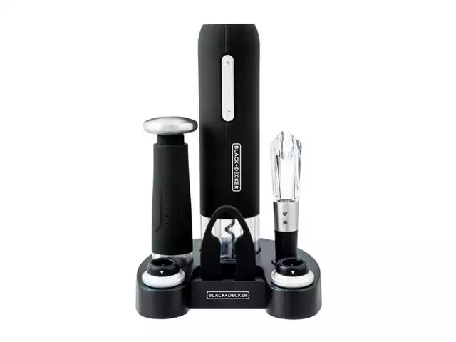 Kit Abridor de Vinho Recarregável Black&Decker Preto Bivolt W20