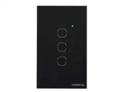 Interruptor Smart Wi-Fi Touch 3 Tecla Intelbras EWS 1003 Preto - 1