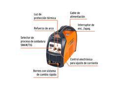 Soldadora inversora Truper portátil 250 A 220 V c/accesorios - 1