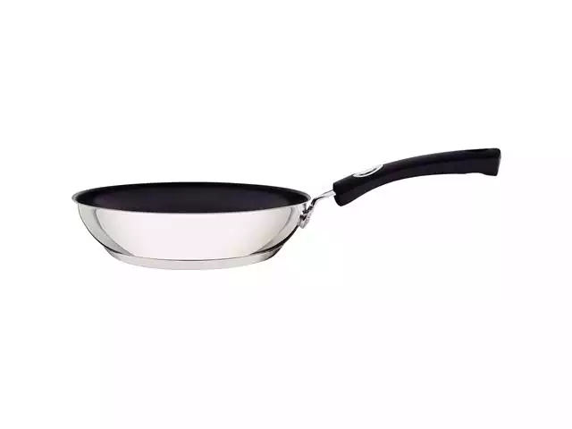 Frigideira Tramontina Solar Silicone Rasa Aço Inox Antiaderente 20CM