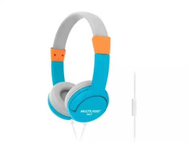 Headphone Multilaser Kids Happy Azul PH377