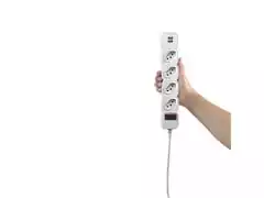 Filtro de Linha Intelbras com 4 Tomadas e 2 USB EPE 204 Branco - 3
