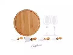 Kit Queijo e Vinho Welf 8 Peças com Abridor Saca Rolhas - 1