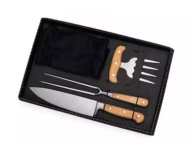 Kit para Churrasco com Avental Welf 4 Peças