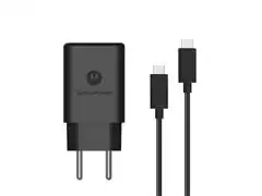 Carregador de Parede Motorola Turbo Power 30W com Cabo USB C Preto - 0