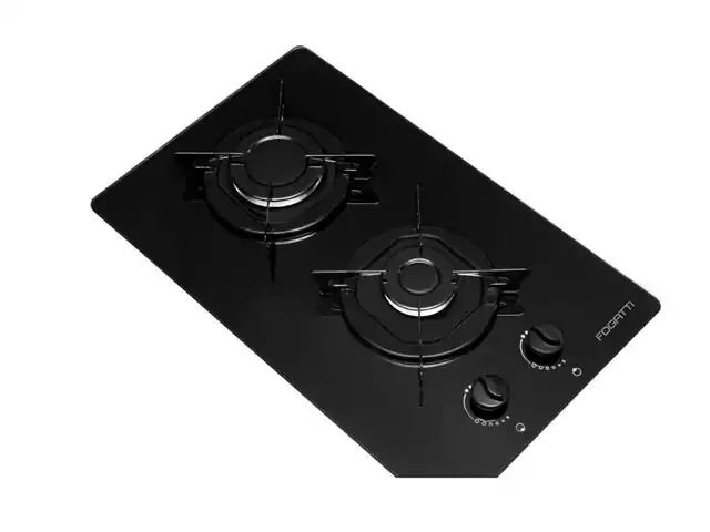 Cooktop Fogatti Mesa de Vidro Preto Esmaltado Bivolt 2 Bocas