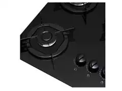 Cooktop Fogatti Tripla Chama Preto Esmaltado Bivolt 5 Bocas - 2
