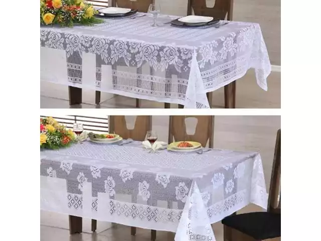 Toalha de Mesa Renda Bene Casa 160 x 160cm Branca